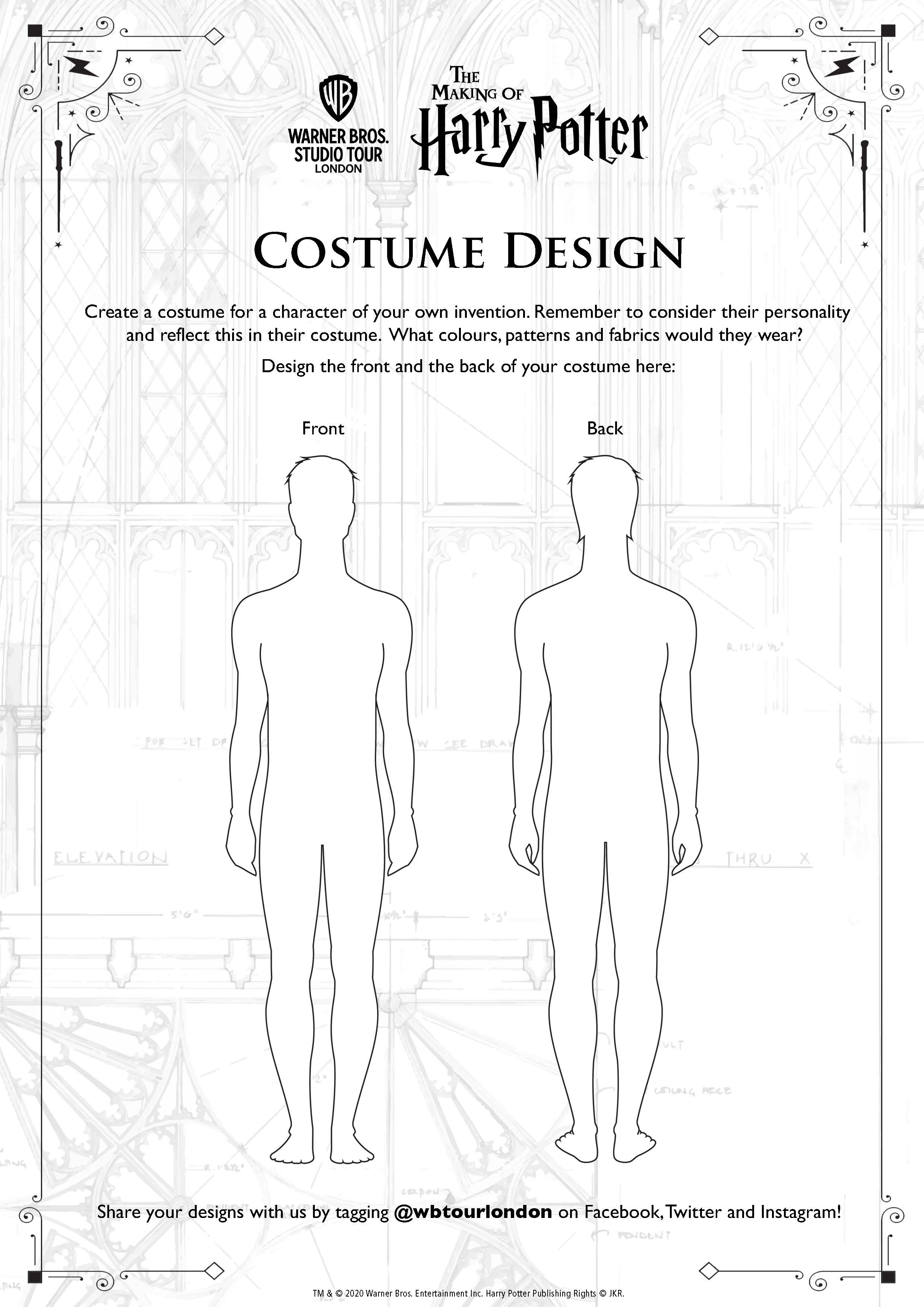 Costume Design male template