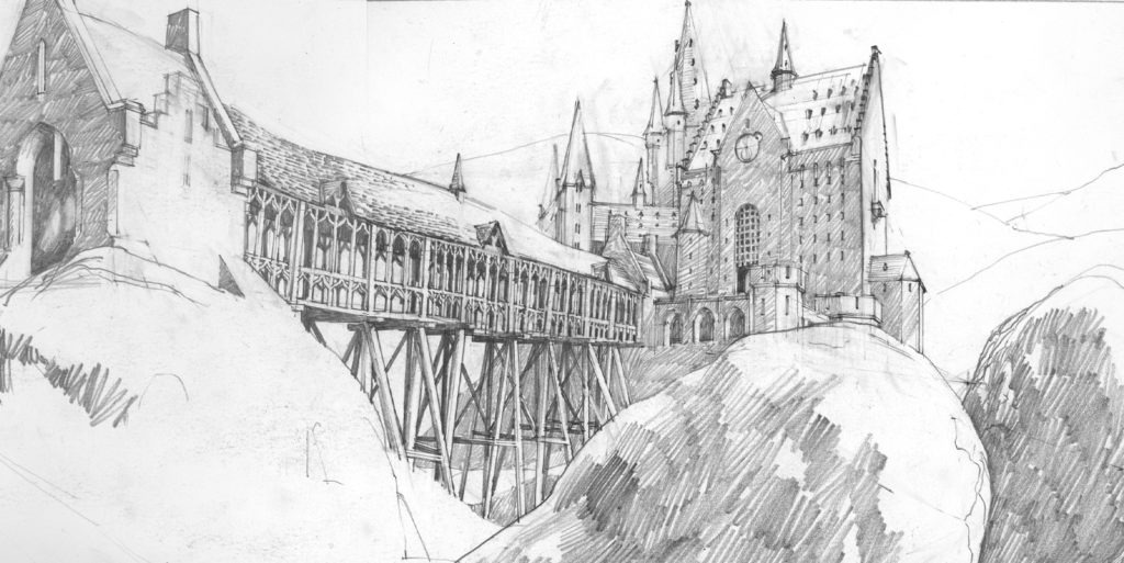 harry potter concept art hogwarts