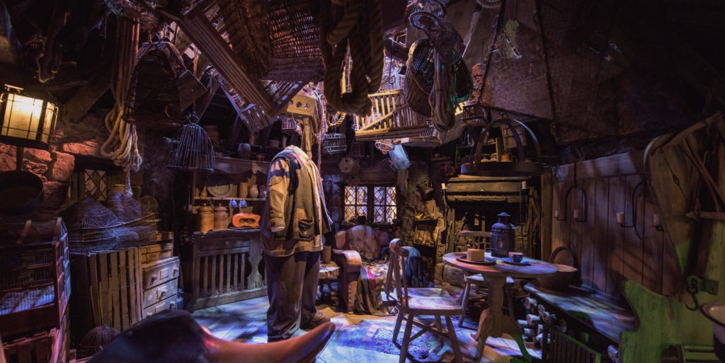 Inside Hagrids Hut