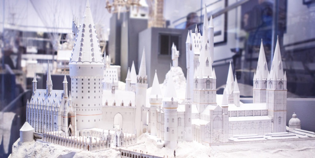 White Card Model of Hogwarts