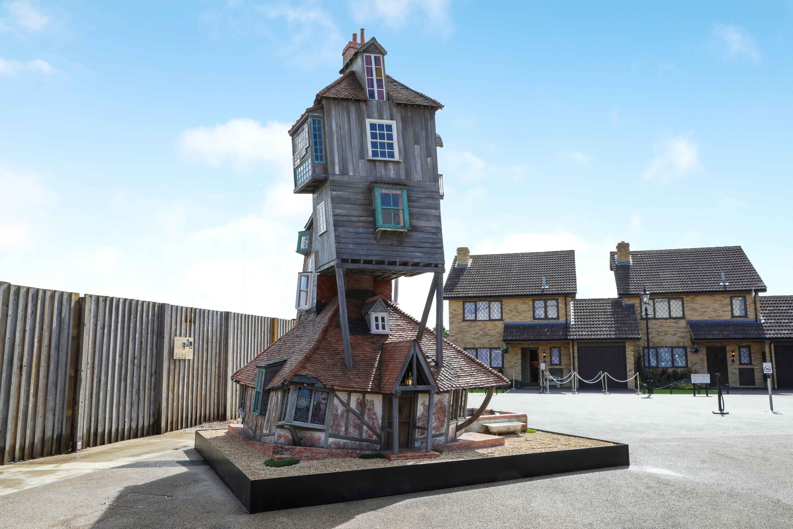 The 1:3 scale model of the Weasleys’ Burrow at Warner Bros. Studio Tour London