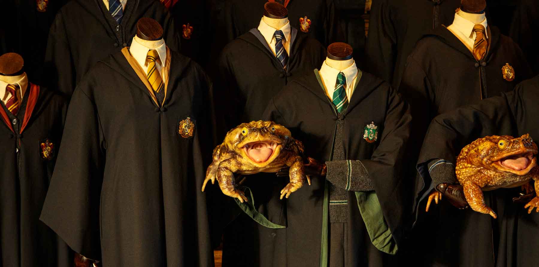 The Frog Choir in the Great Hall set at Warner Bros. Studio Tour London