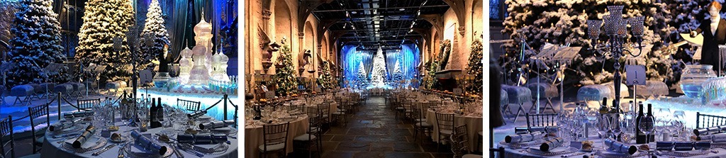 Dinner in the Great Hall at the Studio Tour.