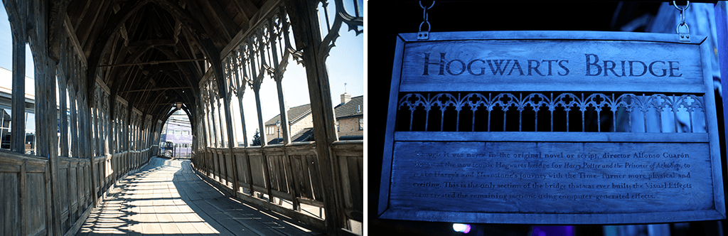The Hogwarts Bridge at Warner Bros. Studio Tour London.